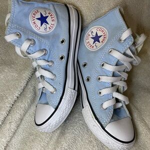 Converse kids shoes baby blue size 12.